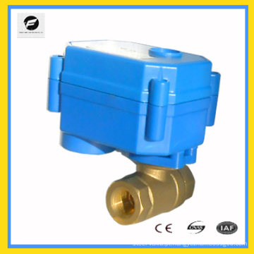 Válvula de esfera motorizada TF-CWX-15Q / N NPT PN16 eletricidade DC3 / 6V DN10 3/8 &quot;tratamento água / líquido